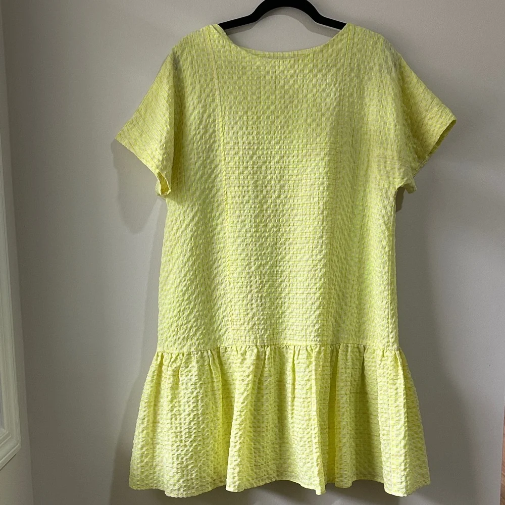 Anthropologie Corey Lynn Calter Mariah Textured Mini Dress Size Medium Coastal - Picture 4 of 9